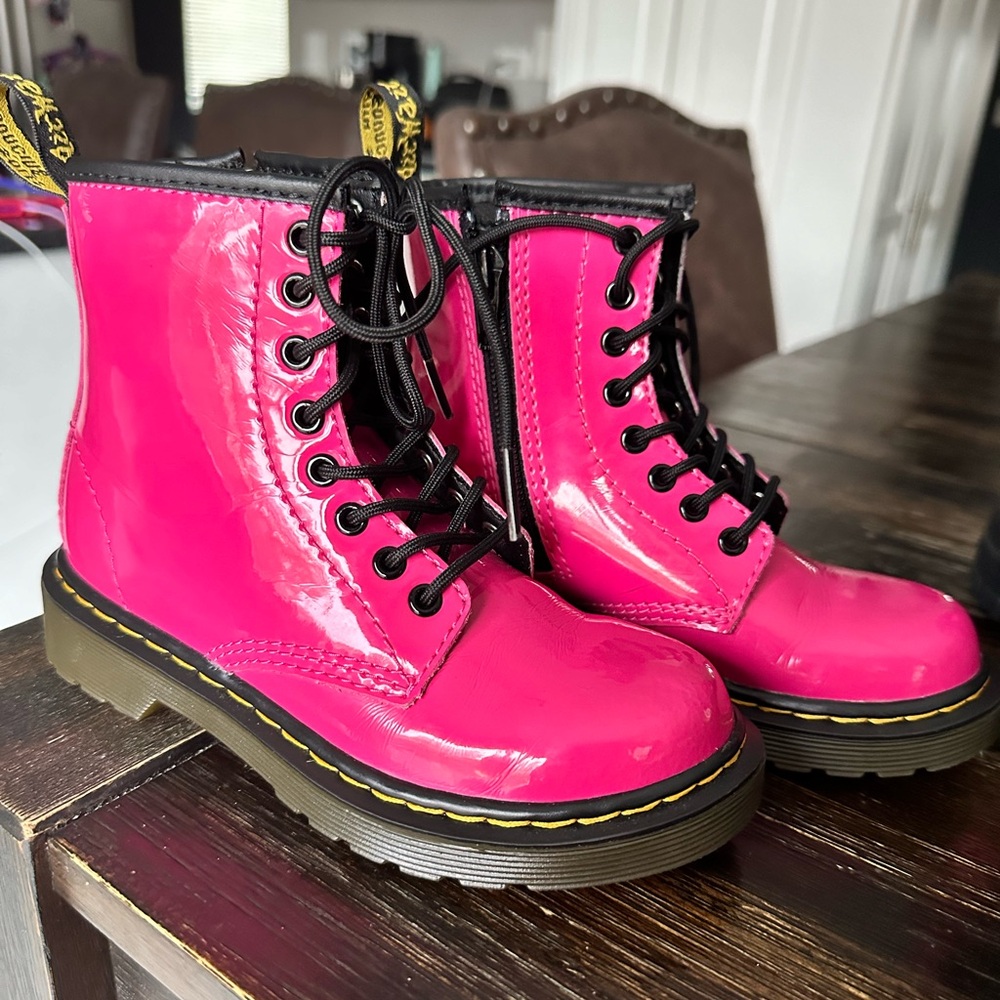 Dr. Martens air wair hot pink boot